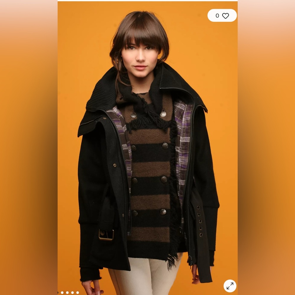 Free People Belted Military Jacket
